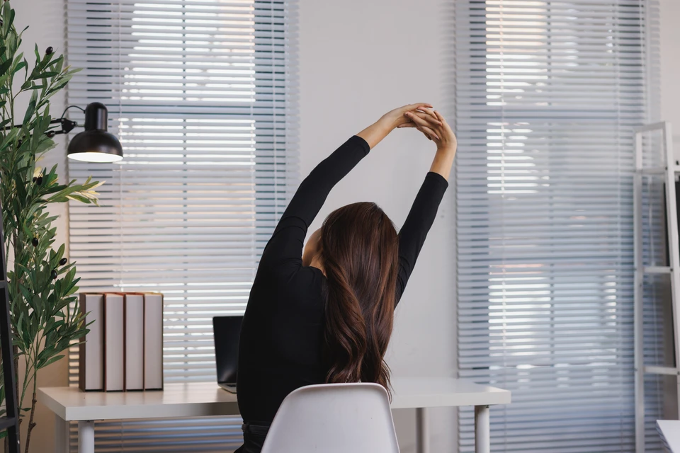 Six chaises de bureau ergonomiques alignées sur fond blanc épuré